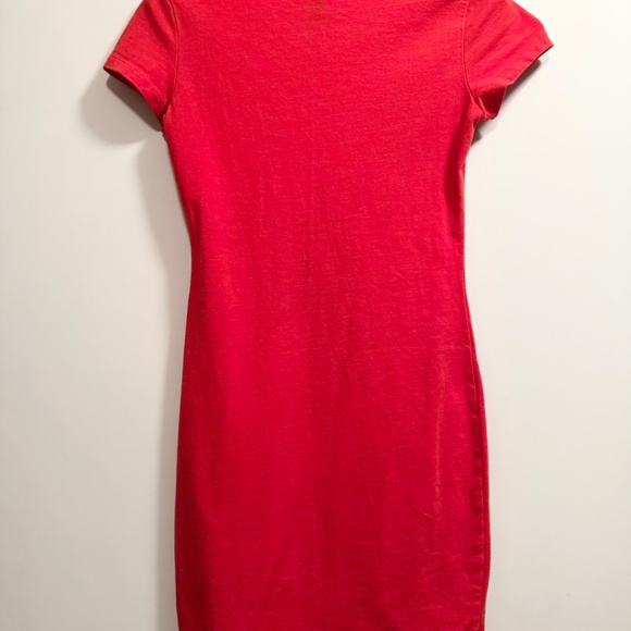 New H&M Red Short Sleeve Dress XS - Picture 3 of 4